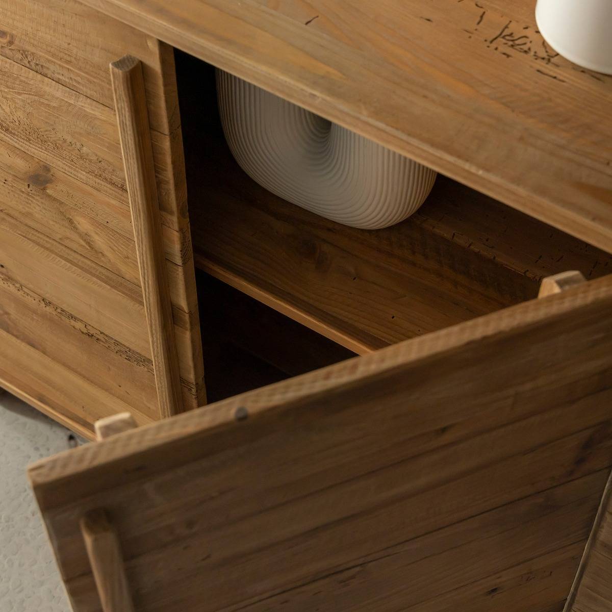 Buffet 4 portes en bois recyclé Blaise