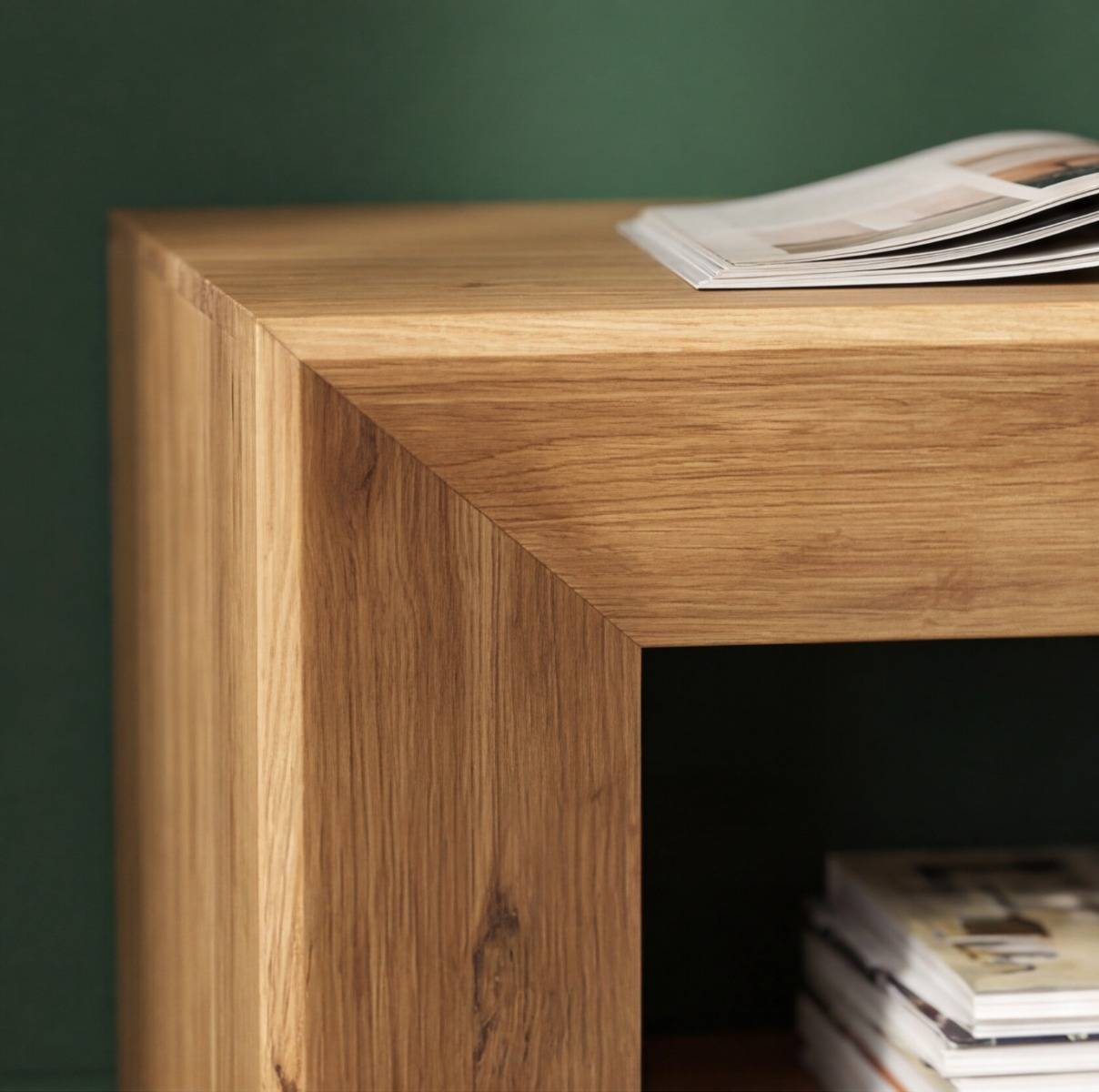 Meuble TV avec niches en bois recyclé Blaise