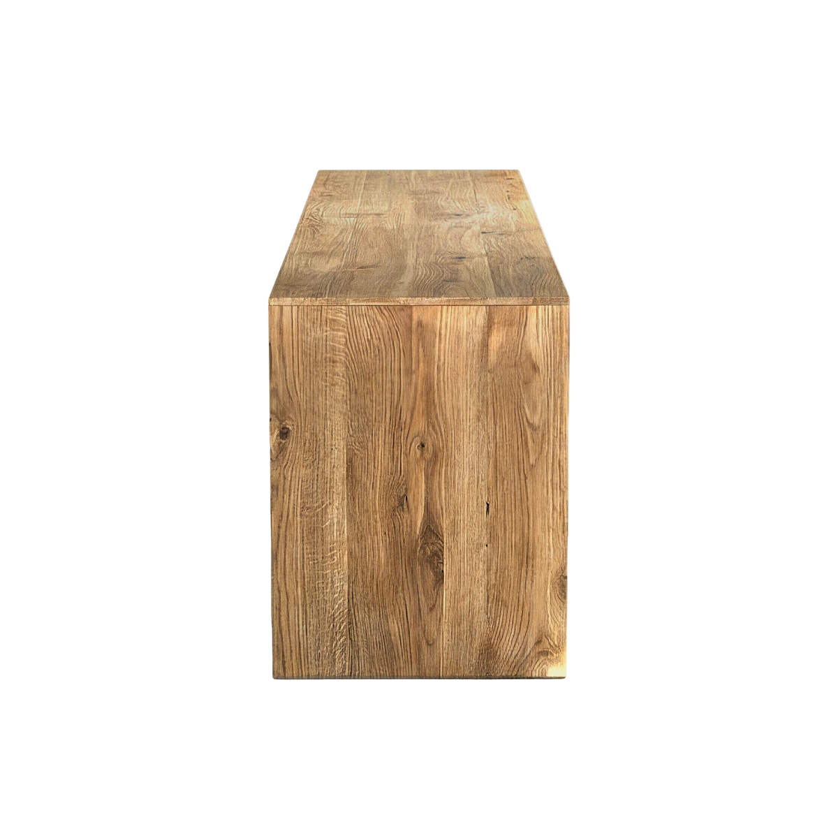 Meuble TV avec niches en bois recyclé Blaise