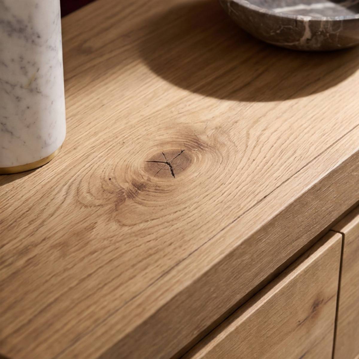 Meuble TV avec tiroirs en bois recyclé Blaise