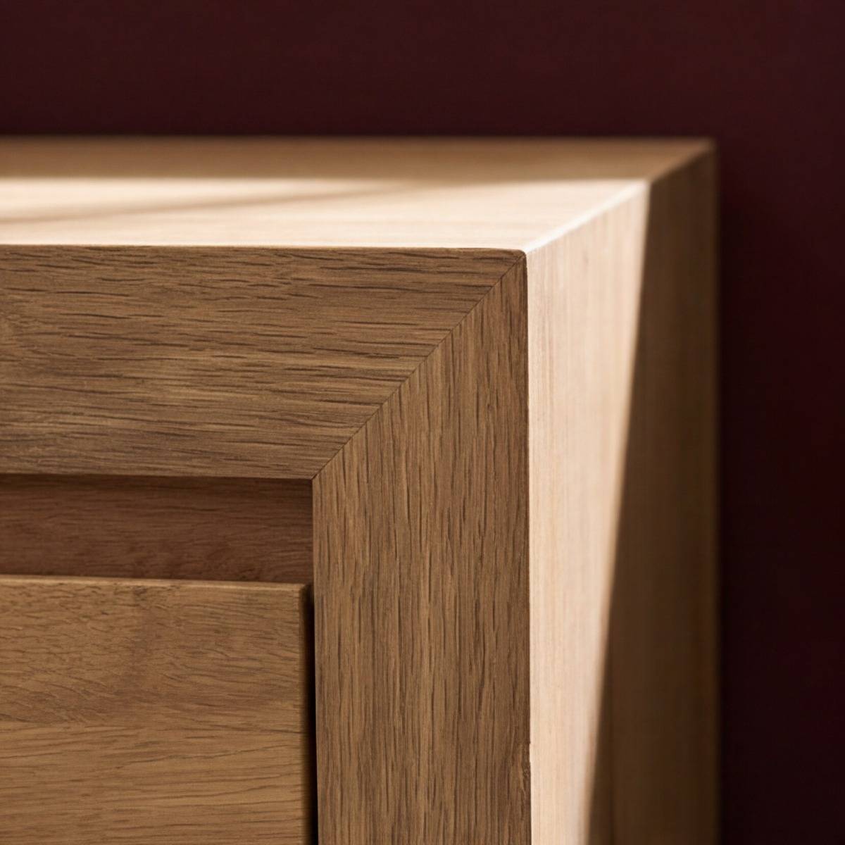 Meuble TV avec tiroirs en bois recyclé Blaise