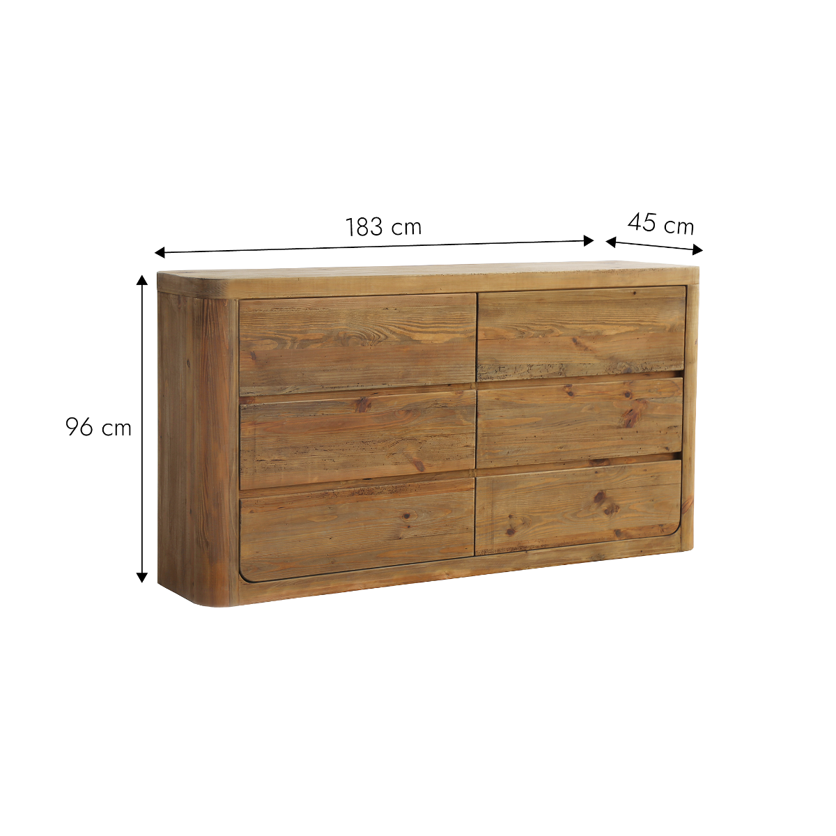 Commode en bois recyclé Blaise