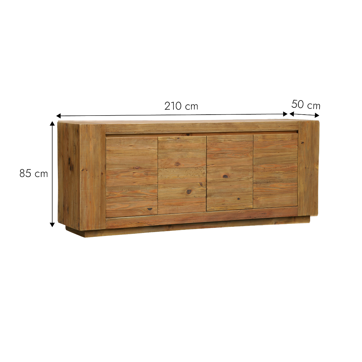 Meuble sous vasque en bois recyclé Blaise