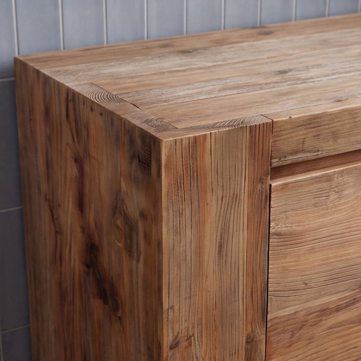 Meuble sous vasque en bois recyclé Blaise