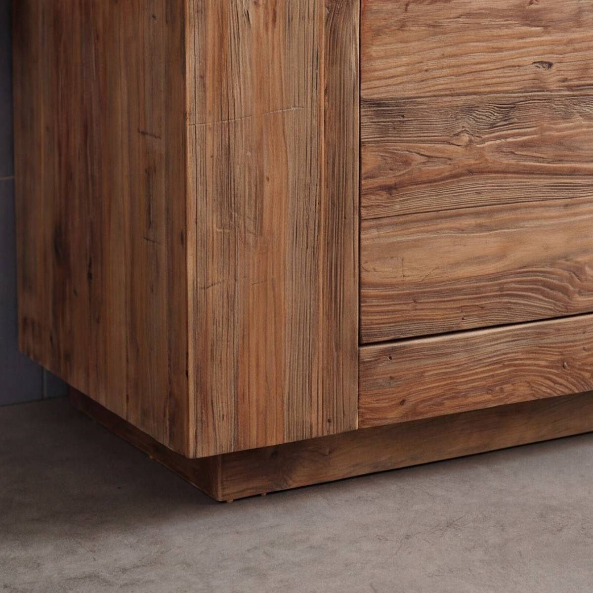 Meuble sous vasque en bois recyclé Blaise