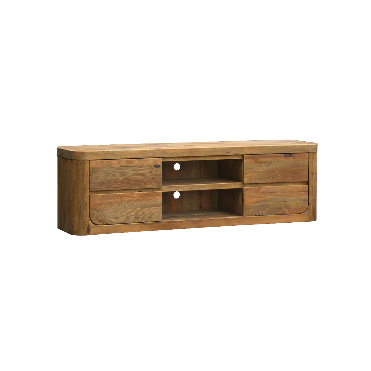 Meuble TV avec tiroirs en bois recyclé Blaise