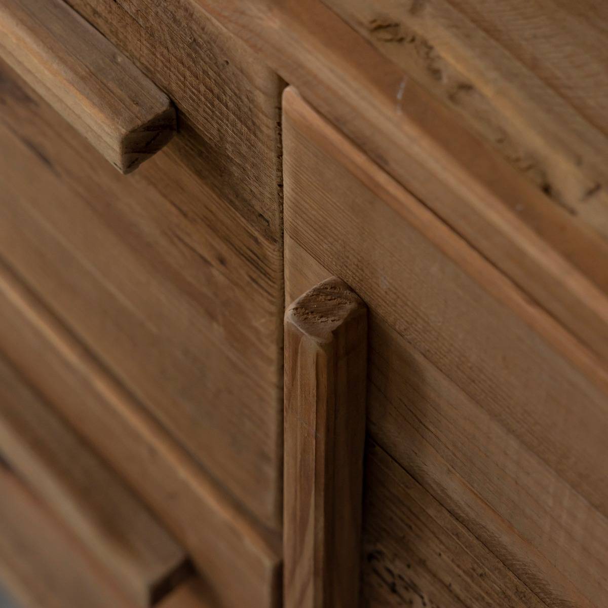 Meuble TV arrondi en bois recyclé Blaise