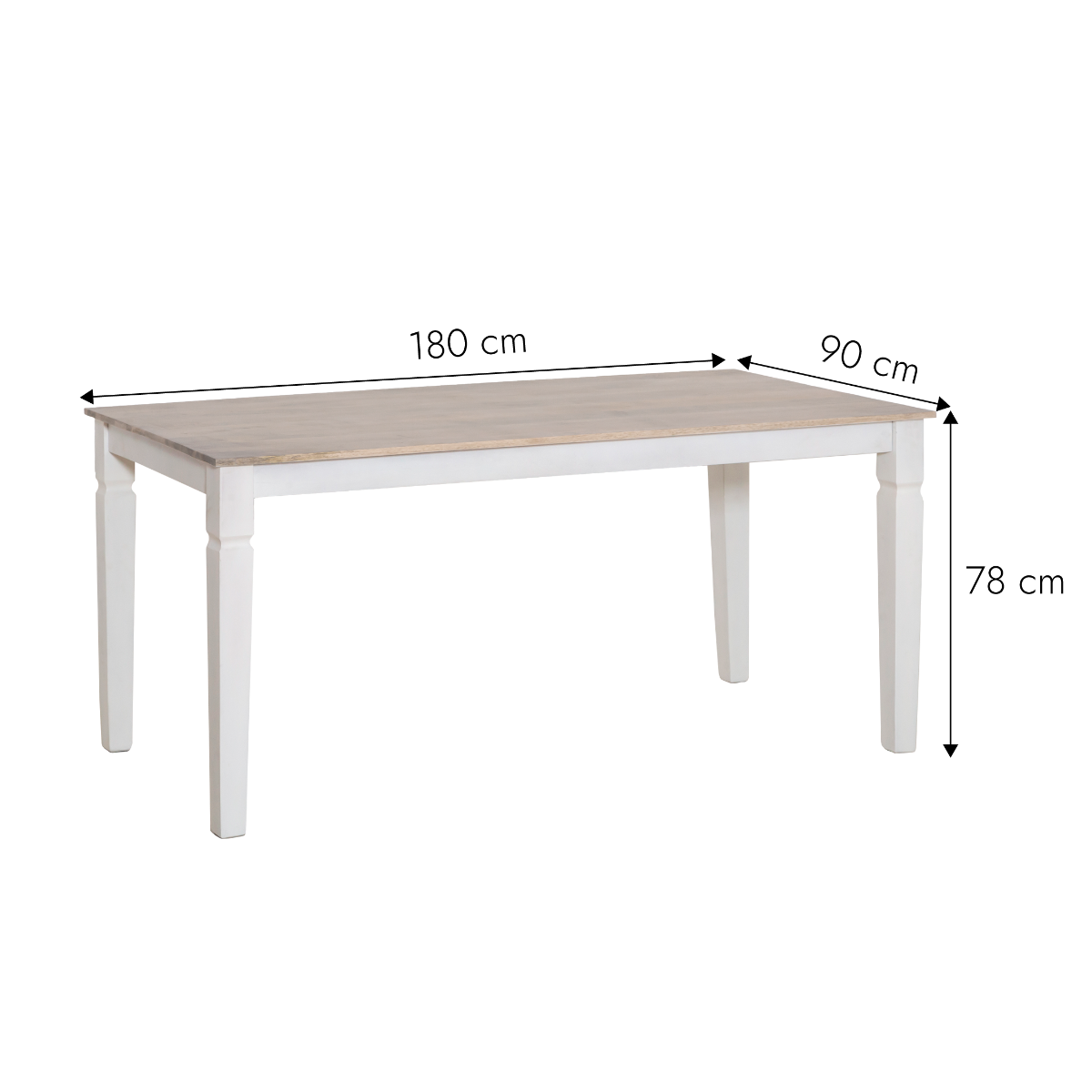 Table à manger en bois de manguier Eden