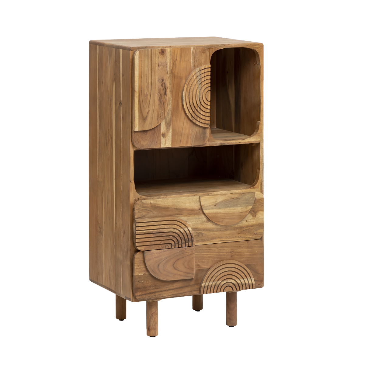 Armoire en bois d'acacia Tilio 