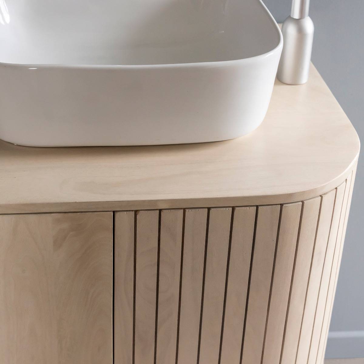 Meuble sous vasque en bois de manguier Yoni