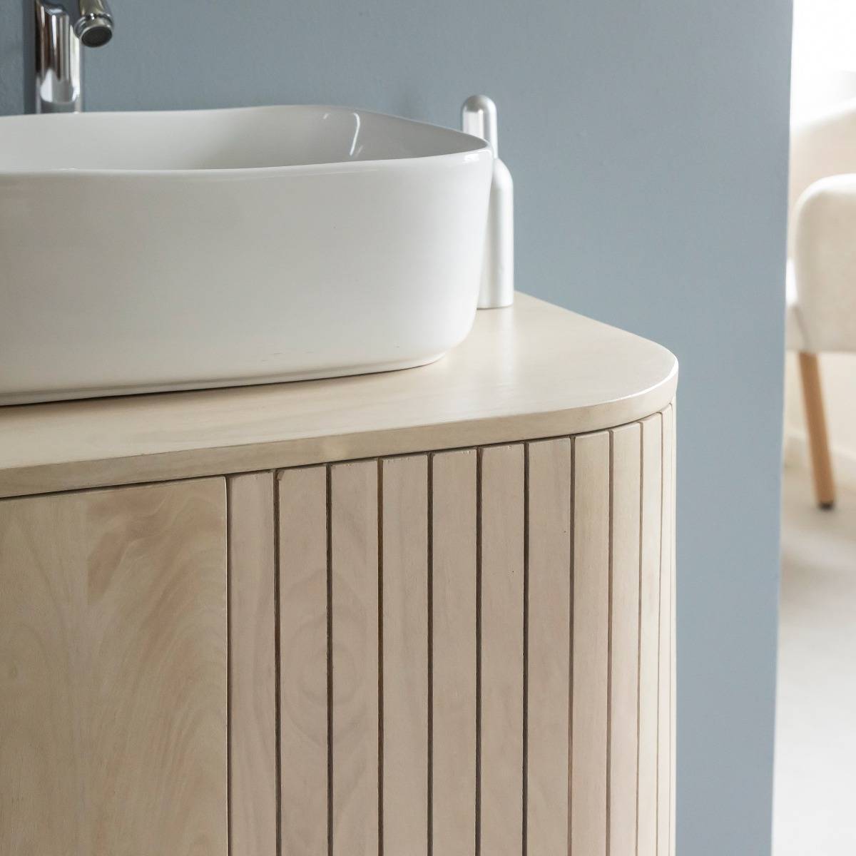 Meuble sous vasque en bois de manguier Yoni