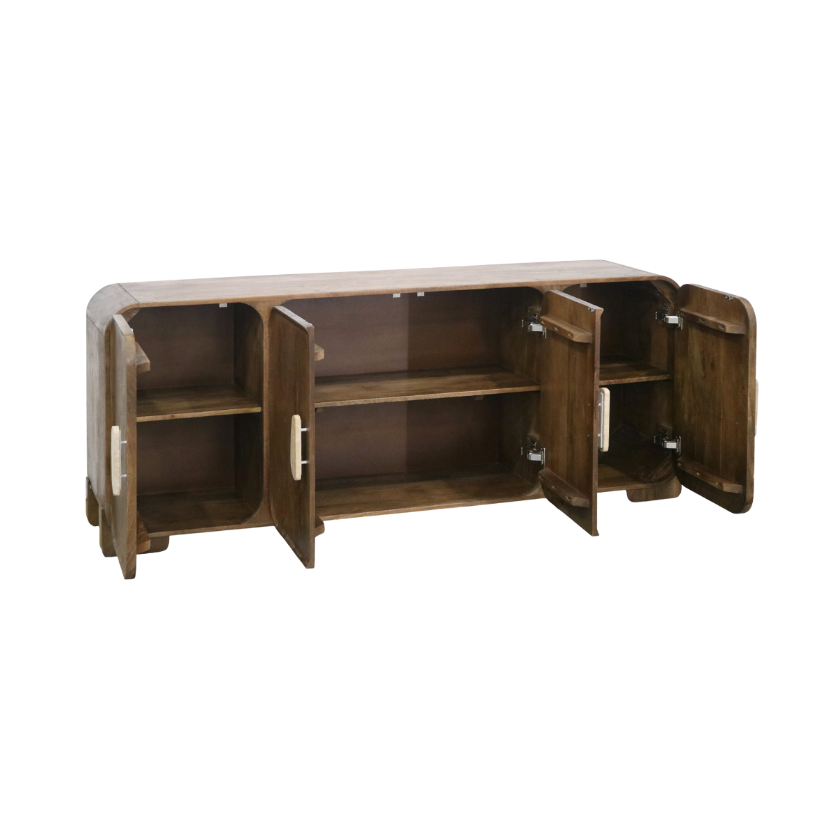 Buffet 4 portes en bois de manguier Debby
