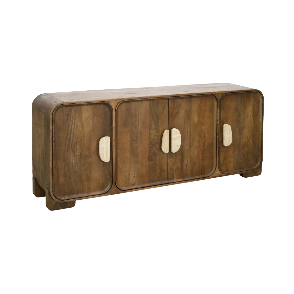 Buffet 4 portes en bois de manguier Debby