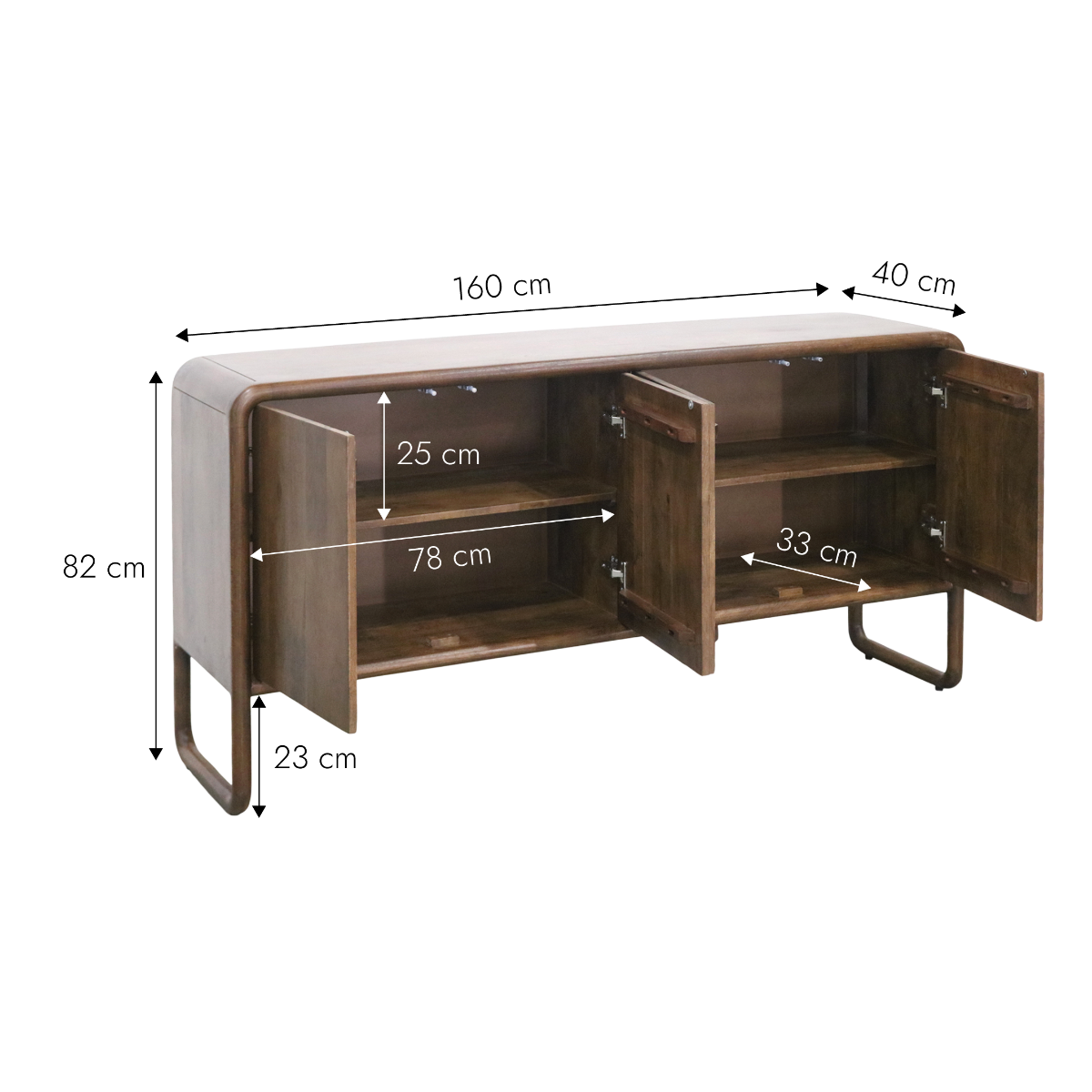 Buffet en bois de manguier Lazar