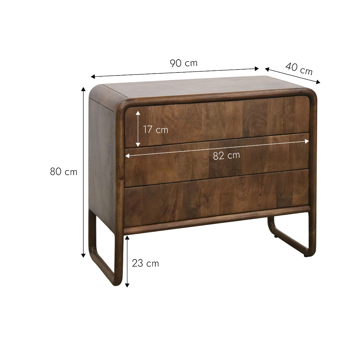 Commode en bois de manguier Lazar