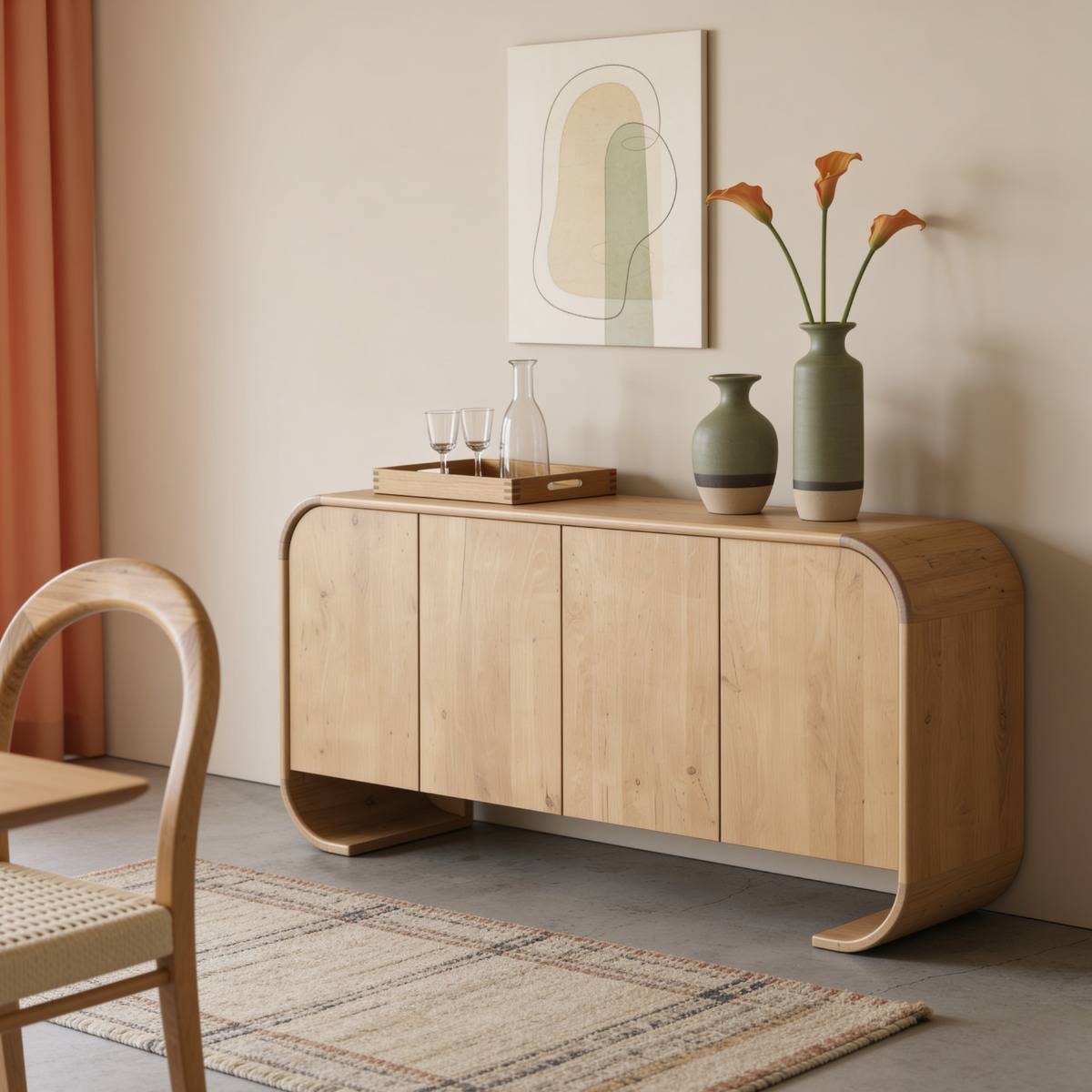 Buffet en bois de manguier Chad