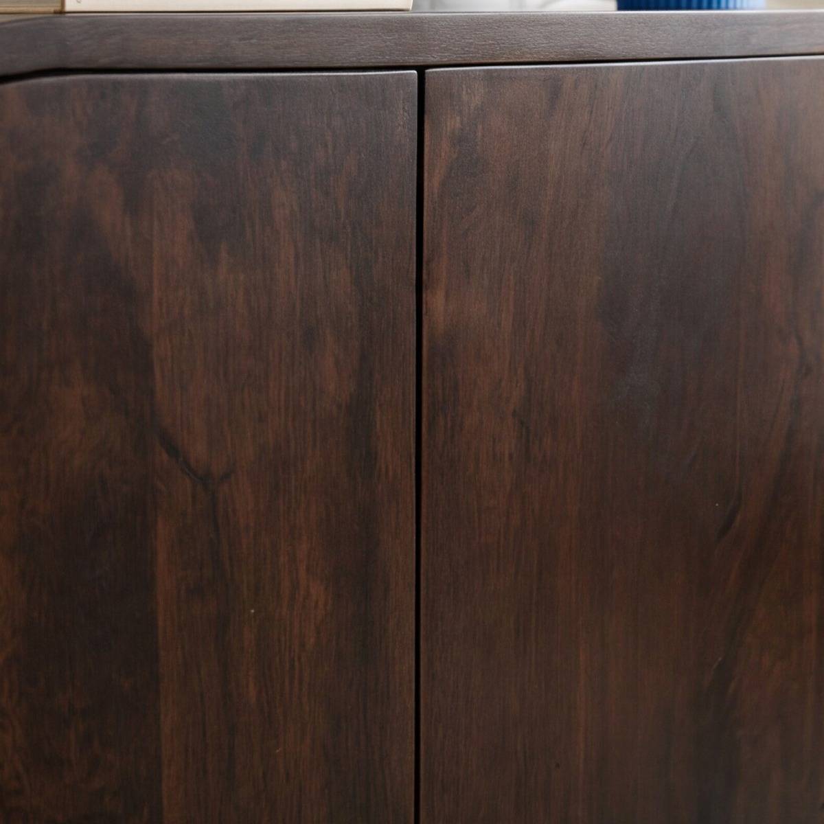 Buffet en bois de manguier foncé Néréis