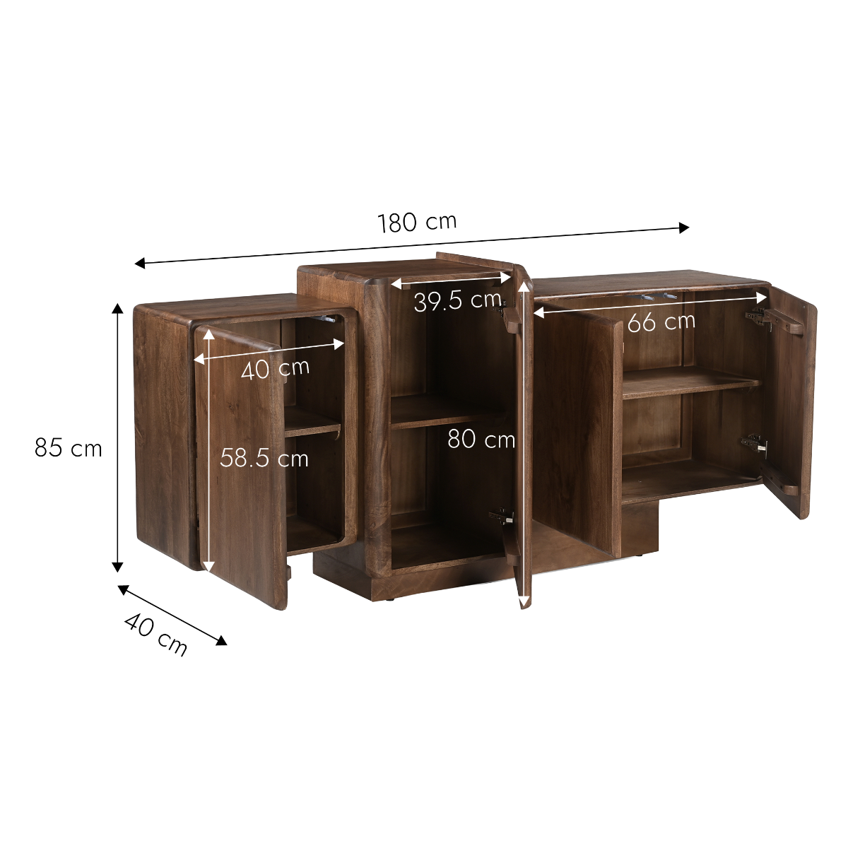 Buffet en bois de manguier Lysandre