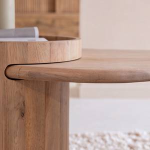Table basse en vague en bois de manguier Silas