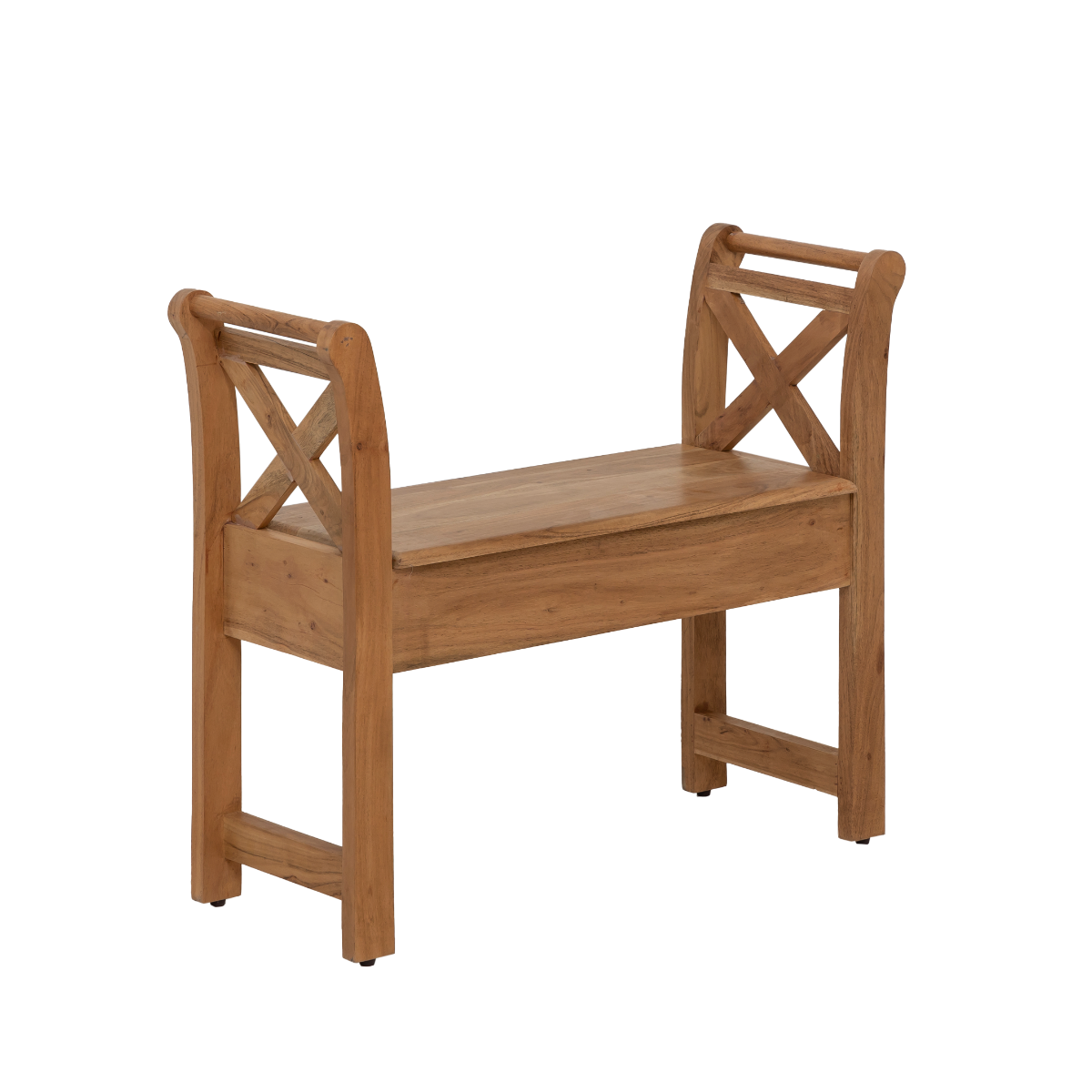 Petit banc en bois d'acacia Isolde