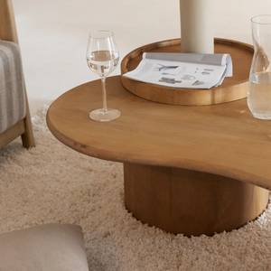 Table basse en vague en bois de manguier Silas