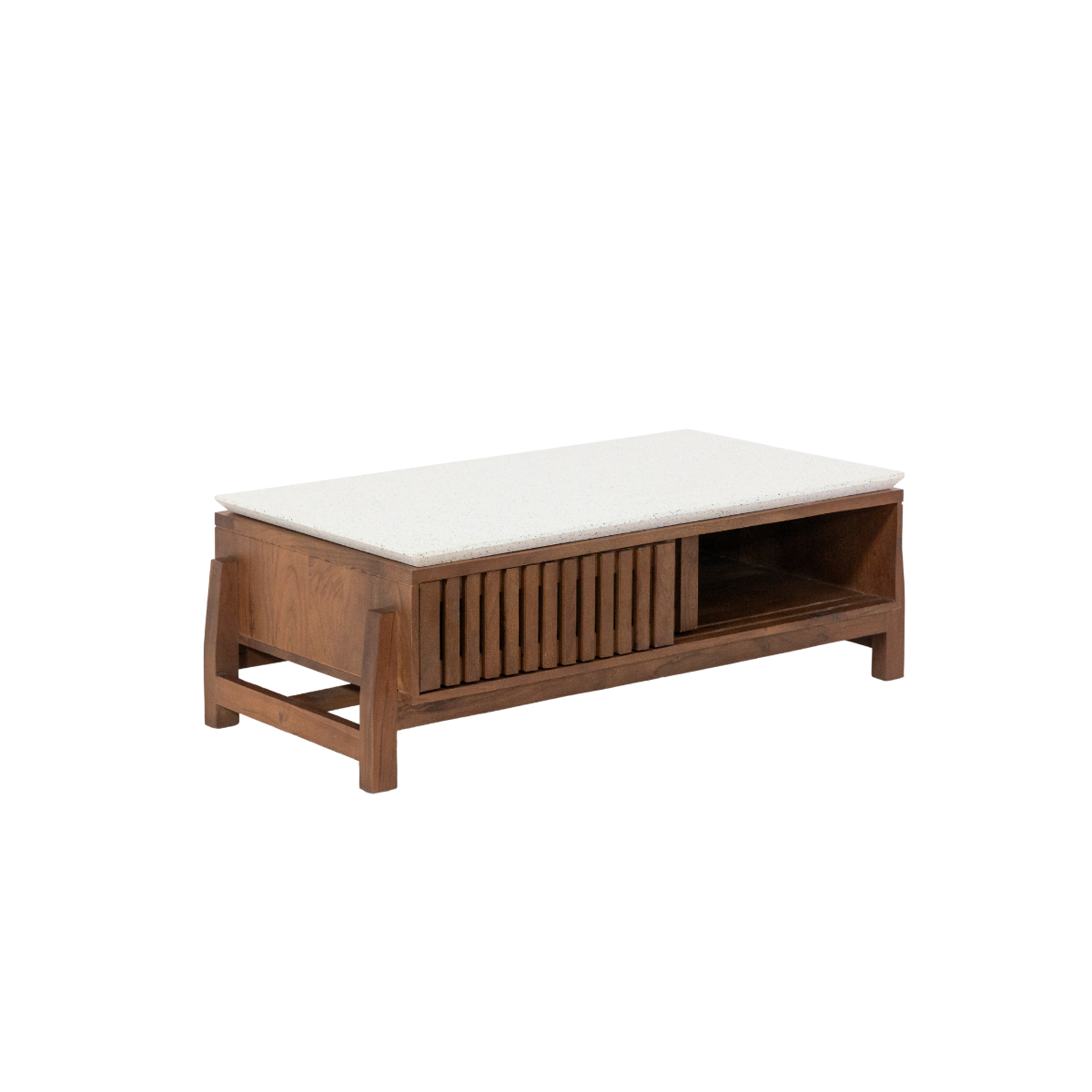 Table basse en bois d'acacia Kaelis