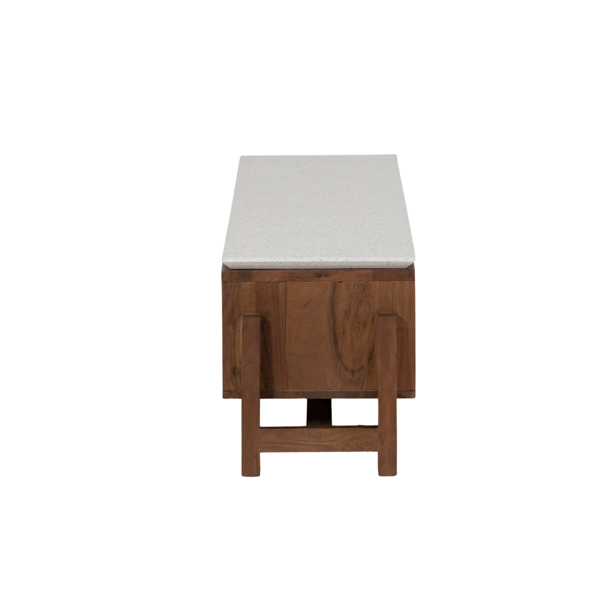 Meuble TV en bois d'acacia Kaelis