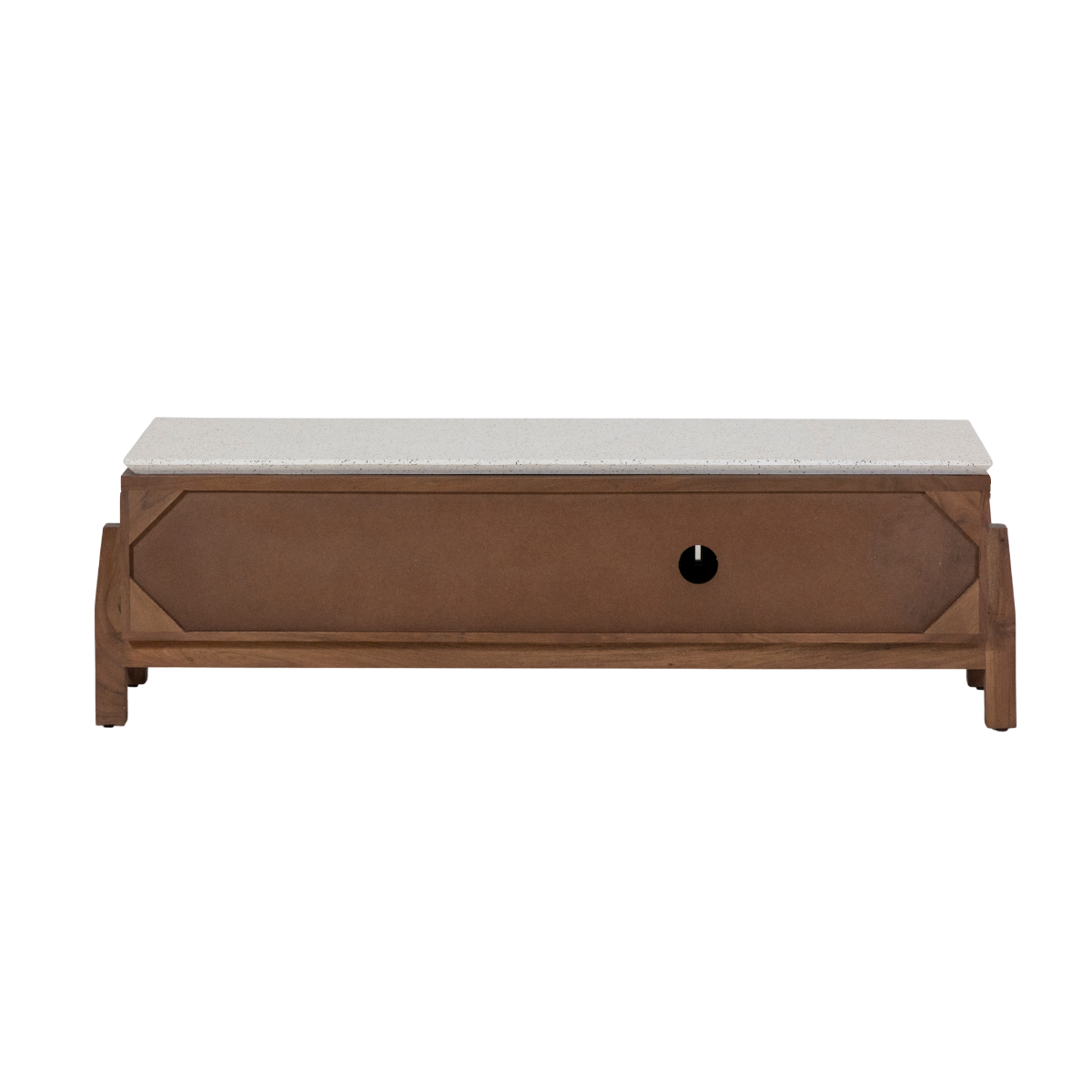 Meuble TV en bois d'acacia Kaelis