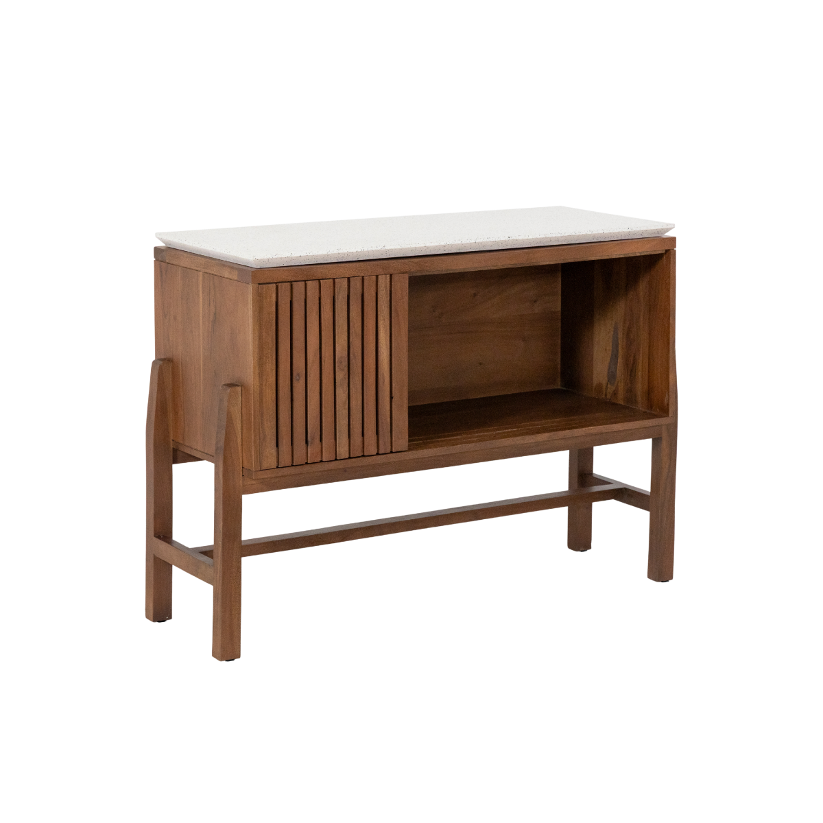 Buffet haut en bois d'acacia Kaelis