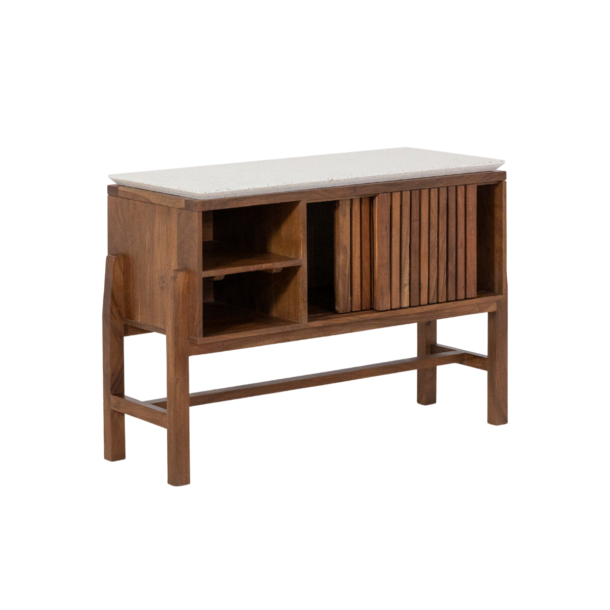 Buffet 2 portes en bois d'acacia Kaelis