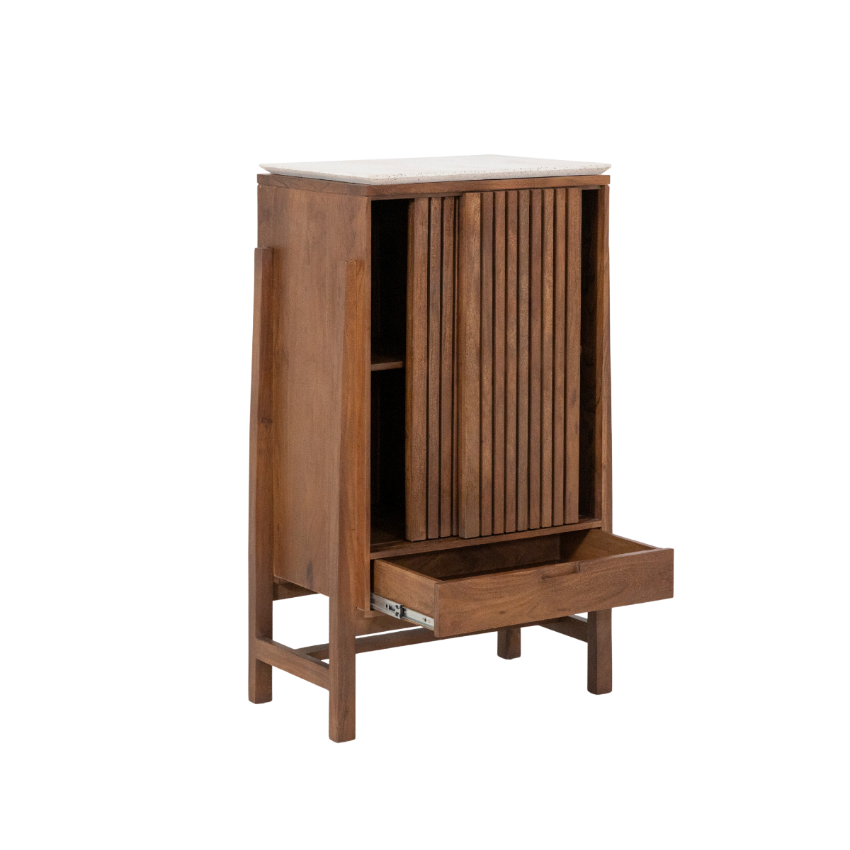 Armoire en bois d'acacia Kaelis