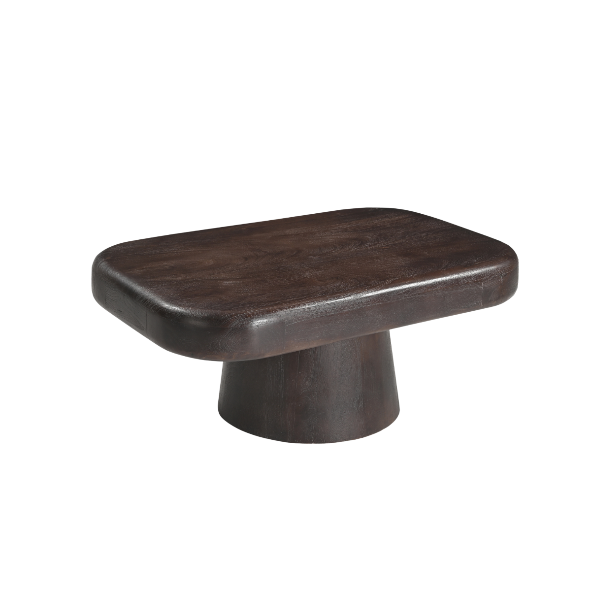 Table basse en bois de manguier foncé Liriel