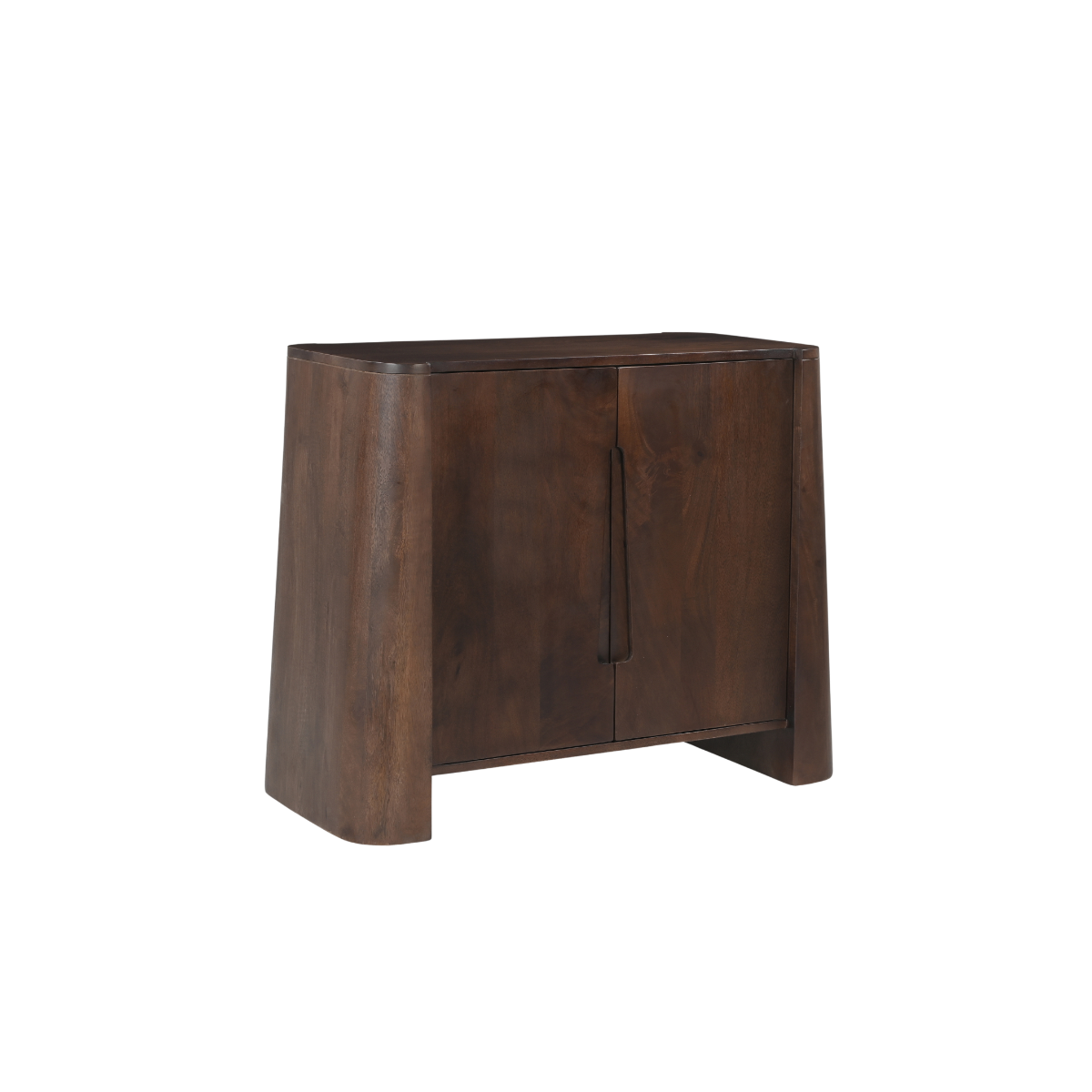Buffet haut en bois de manguier foncé Liriel