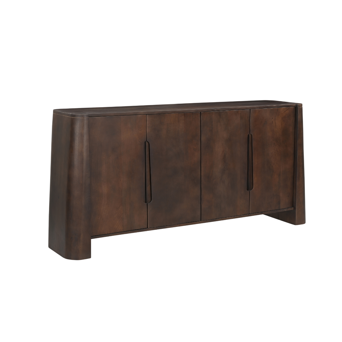 Buffet en bois de manguier foncé Liriel