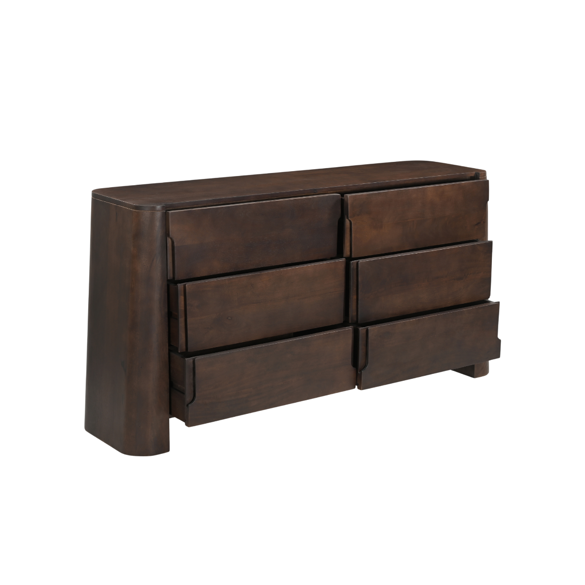 Commode en bois de manguier foncé Liriel