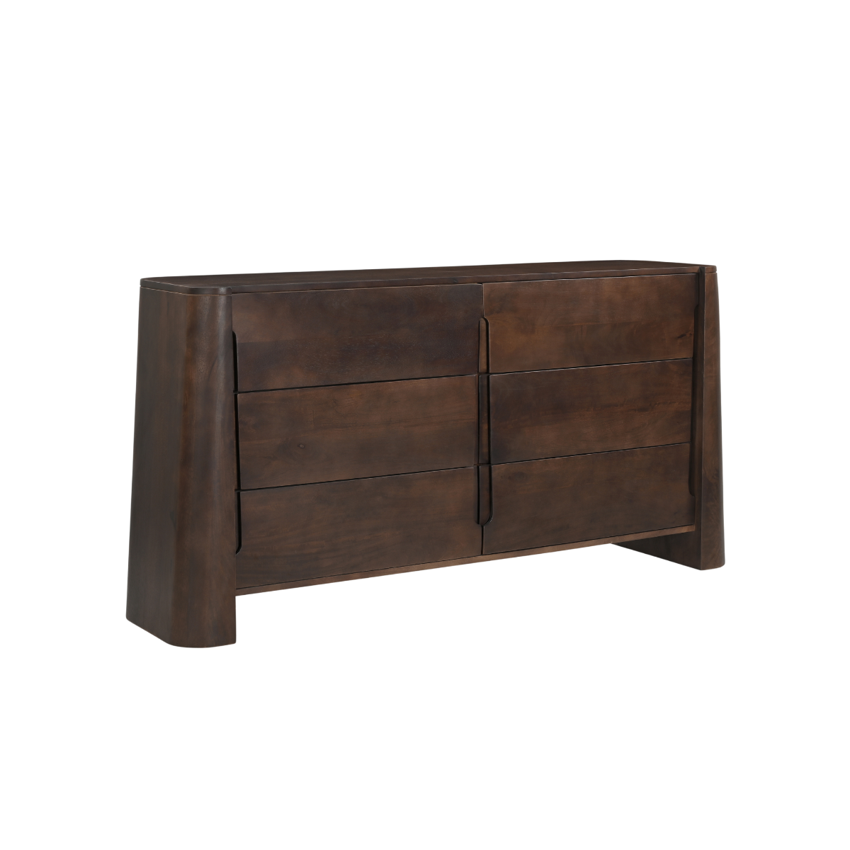 Commode en bois de manguier foncé Liriel