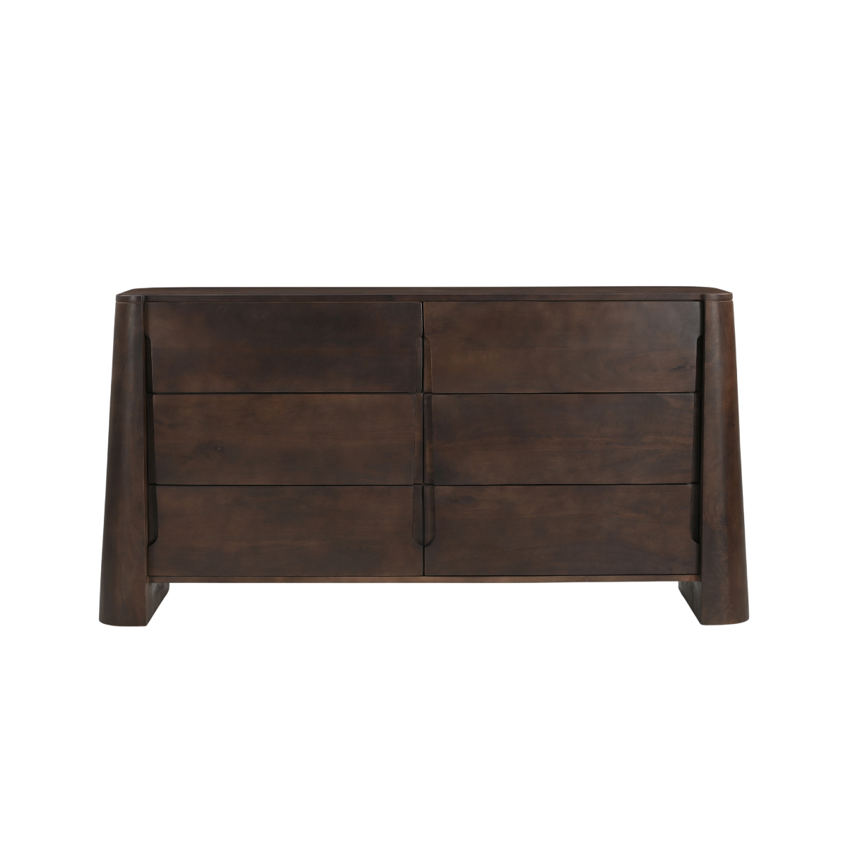 Commode en bois de manguier foncé Liriel