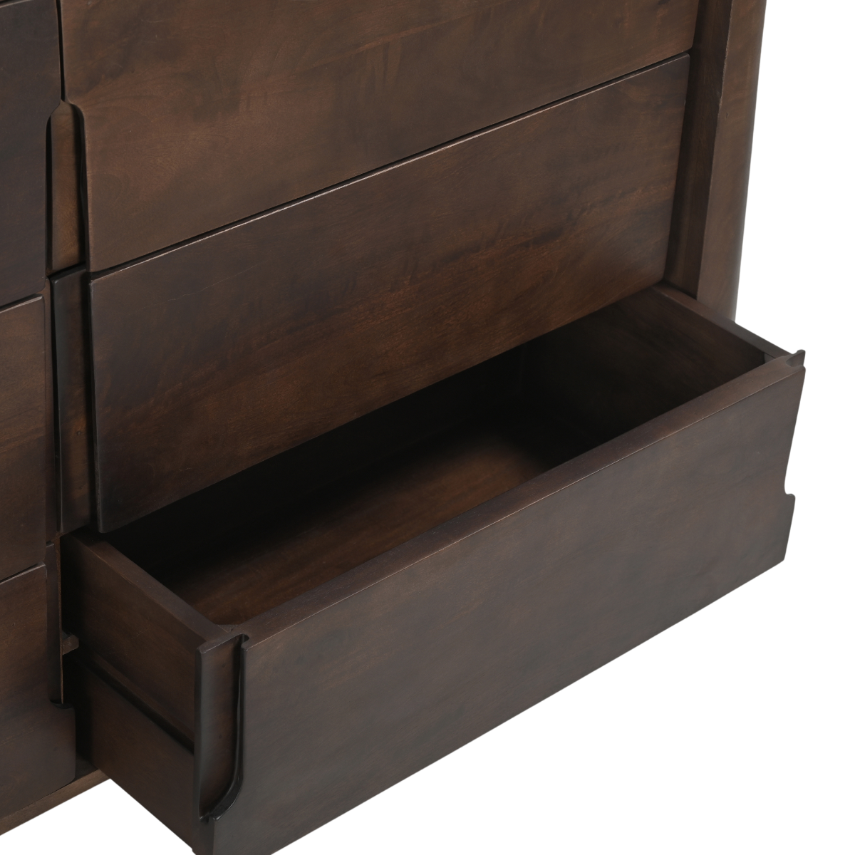 Commode en bois de manguier foncé Liriel
