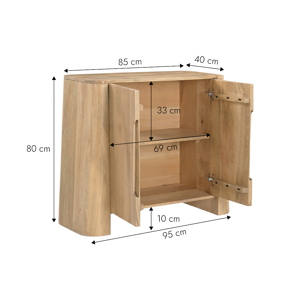 Meuble sous vasque en bois de manguier Sorrel