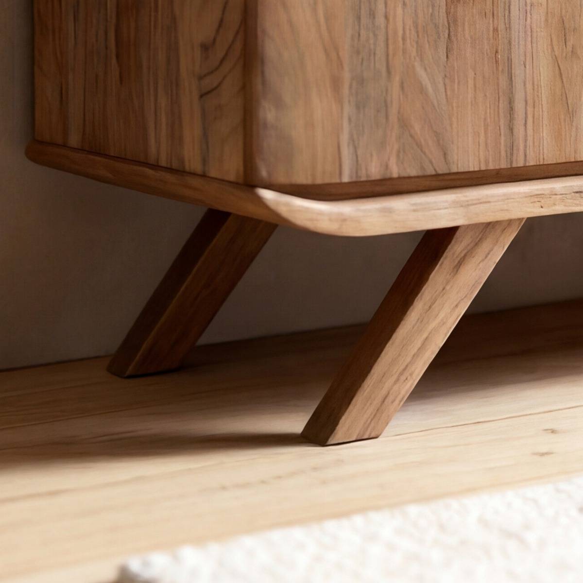 Meuble TV en bois d'acacia Vinnie
