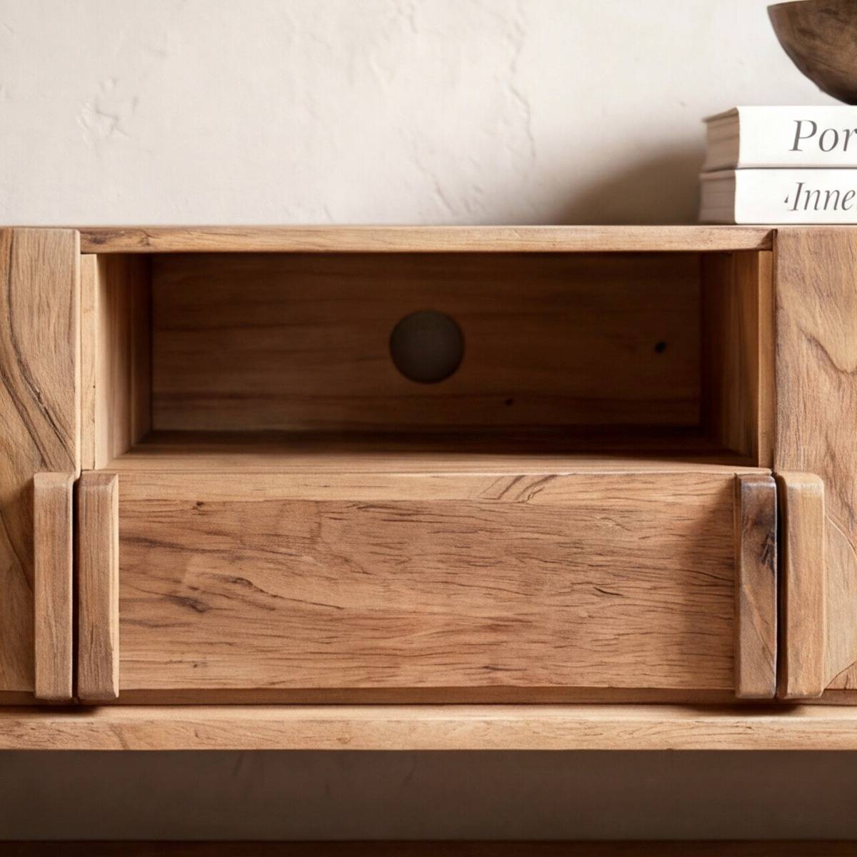 Meuble TV en bois d'acacia Vinnie