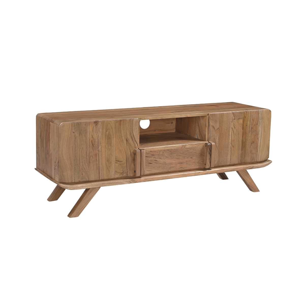 Meuble TV en bois d'acacia Vinnie