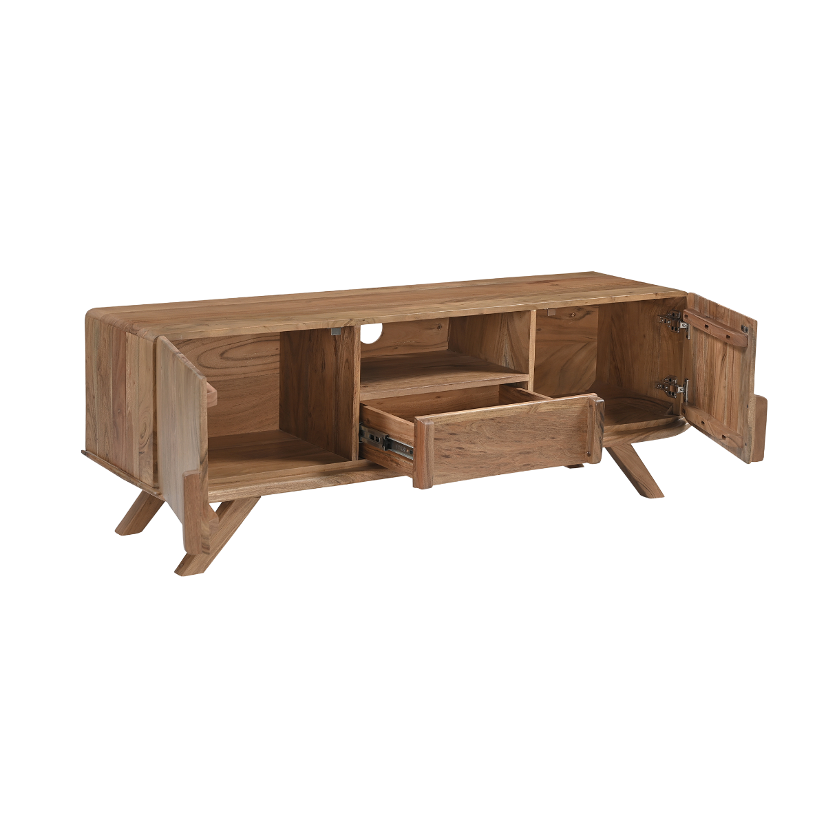 Meuble TV en bois d'acacia Vinnie