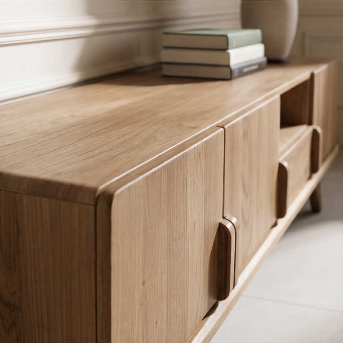 Meuble TV en bois d'acacia 190cm Vinnie