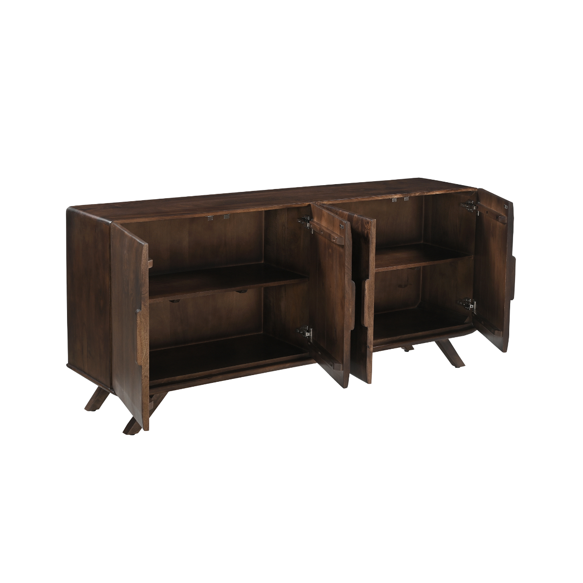 Buffet en bois de manguier foncé Nicolas