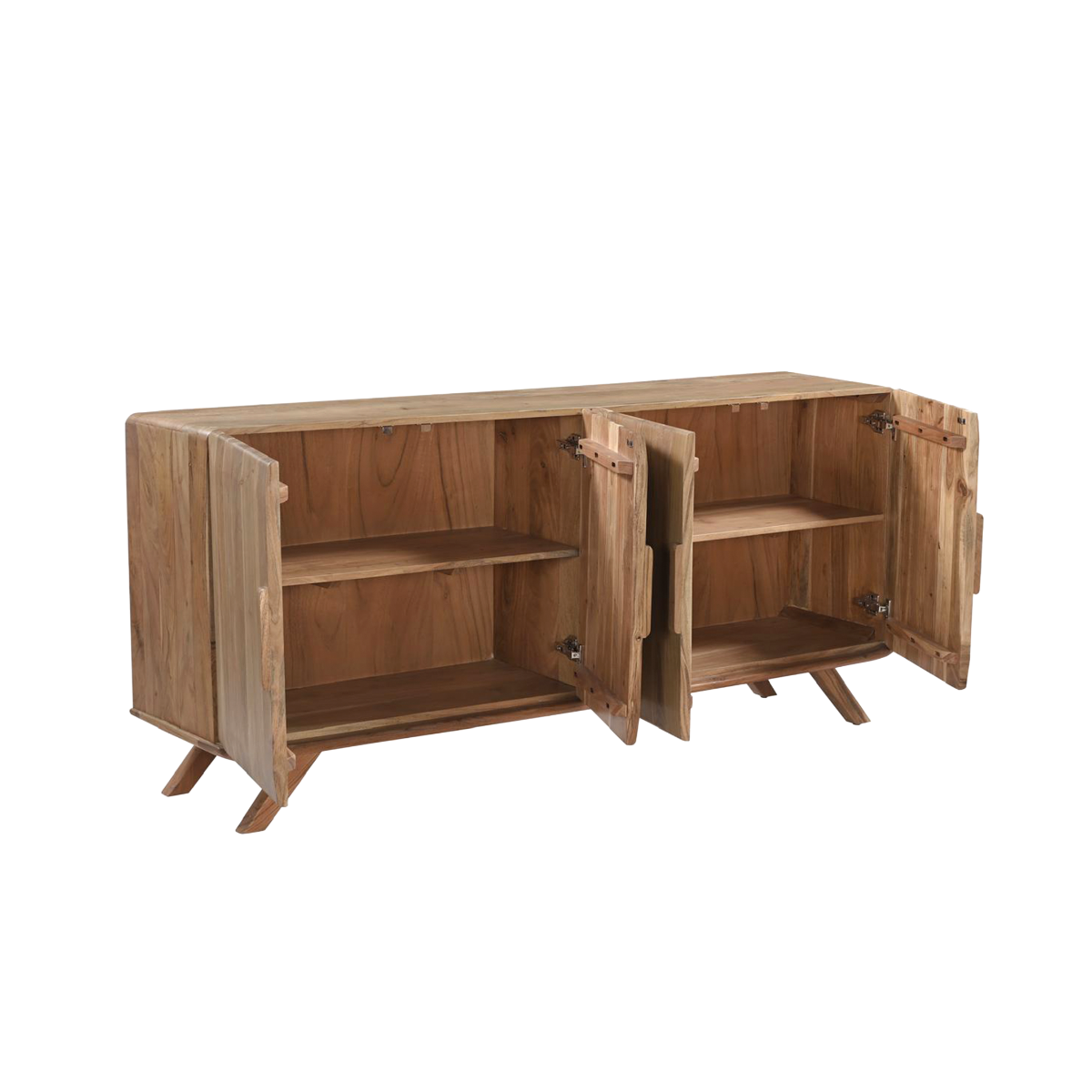Buffet 4 portes en bois d'acacia Vinnie
