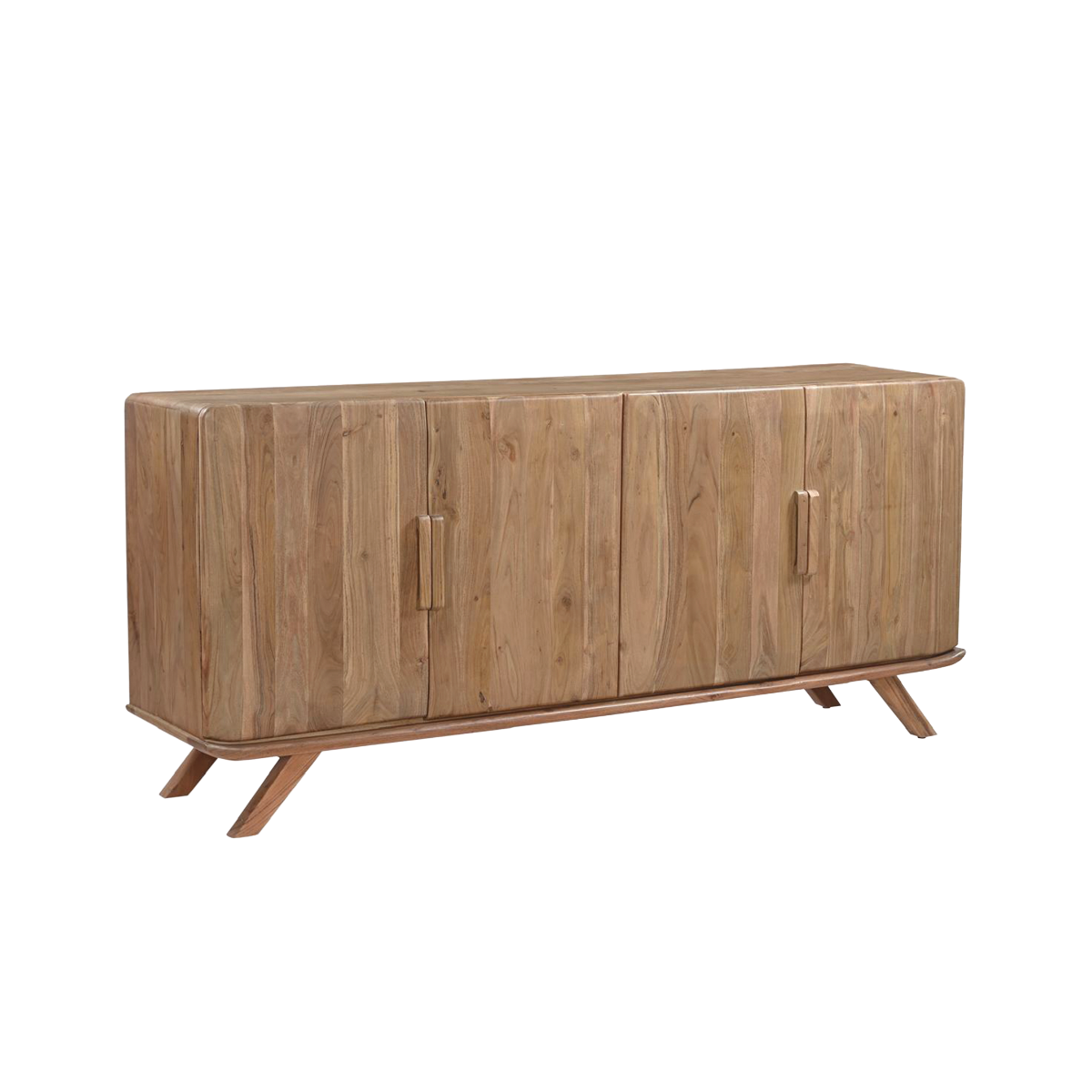 Buffet 4 portes en bois d'acacia Vinnie