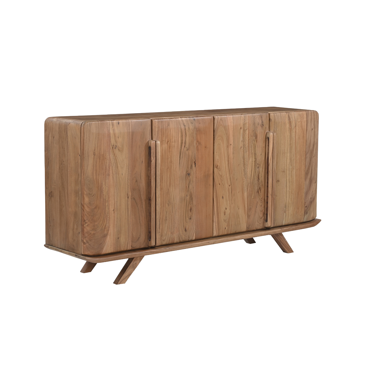 Buffet 4 portes en bois d'acacia Vinnie