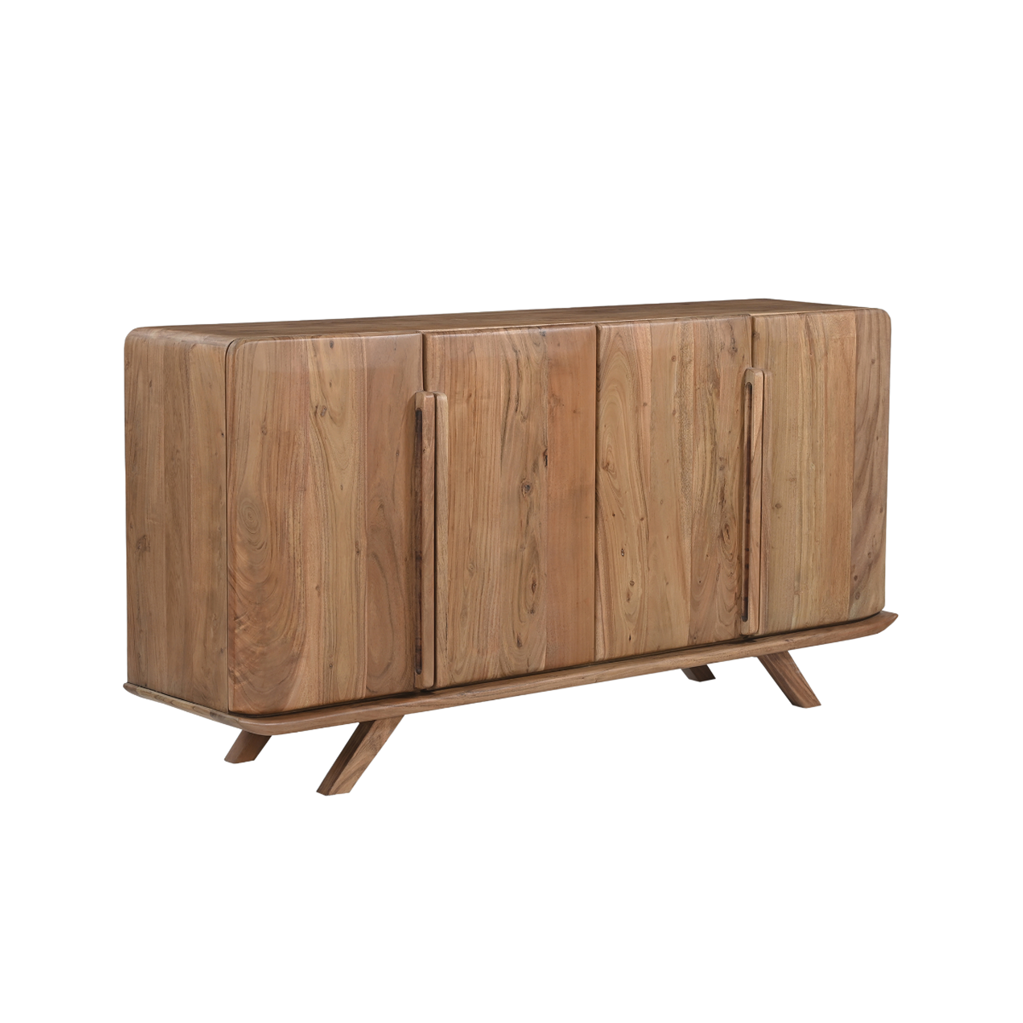 Buffet 4 portes en bois d'acacia Vinnie