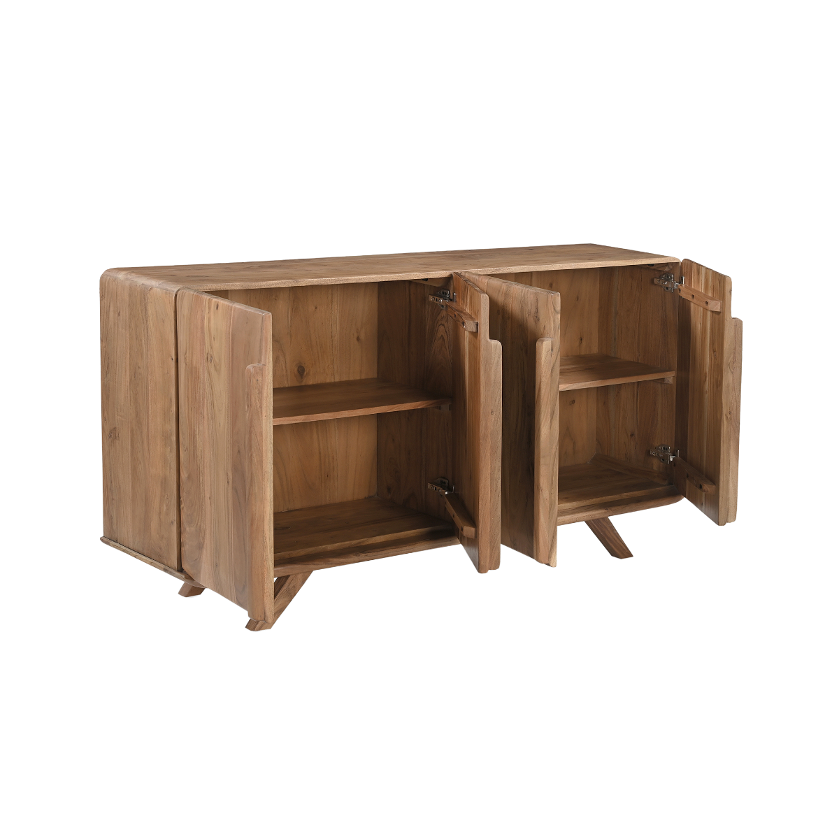 Buffet 4 portes en bois d'acacia Vinnie